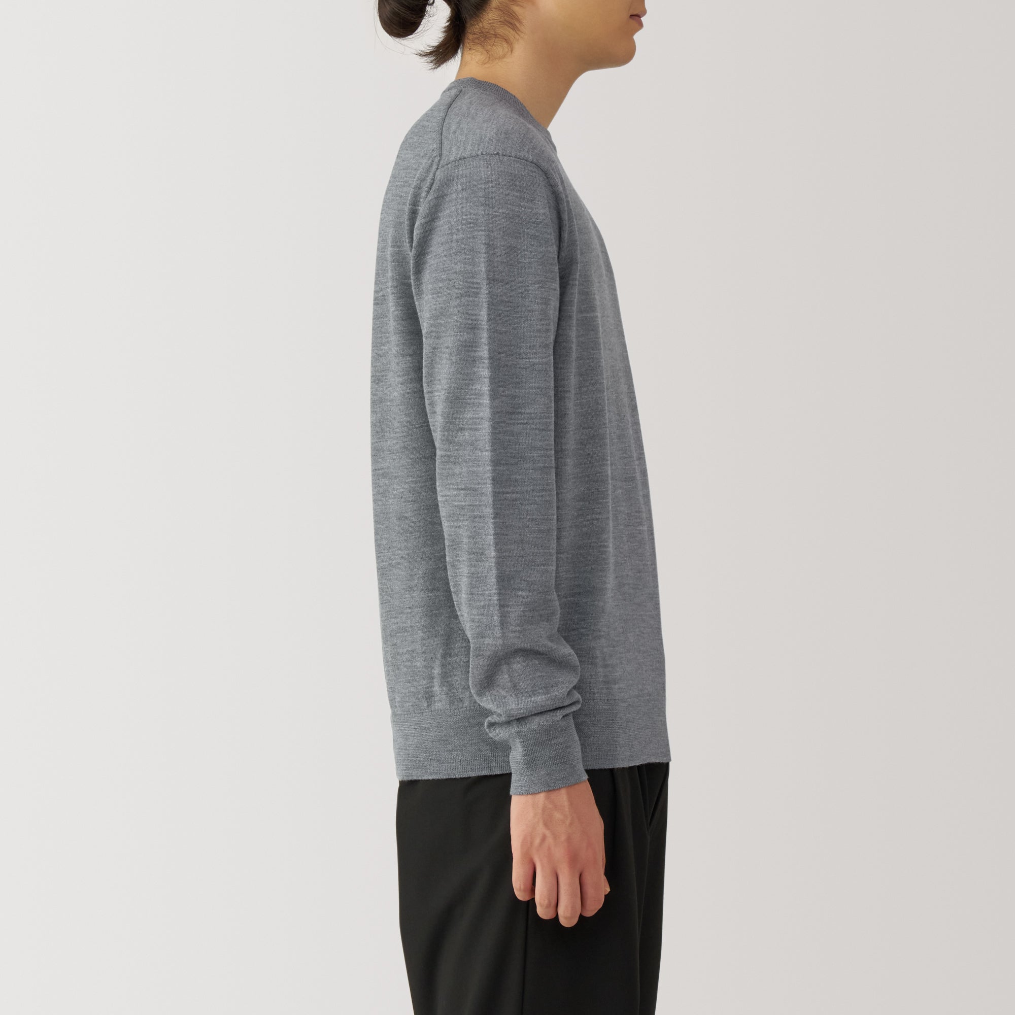 Men's Washable High-Gauge Crewneck Sweater