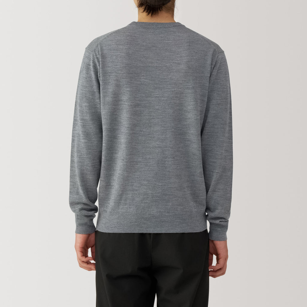 Men's Washable High-Gauge Crewneck Sweater
