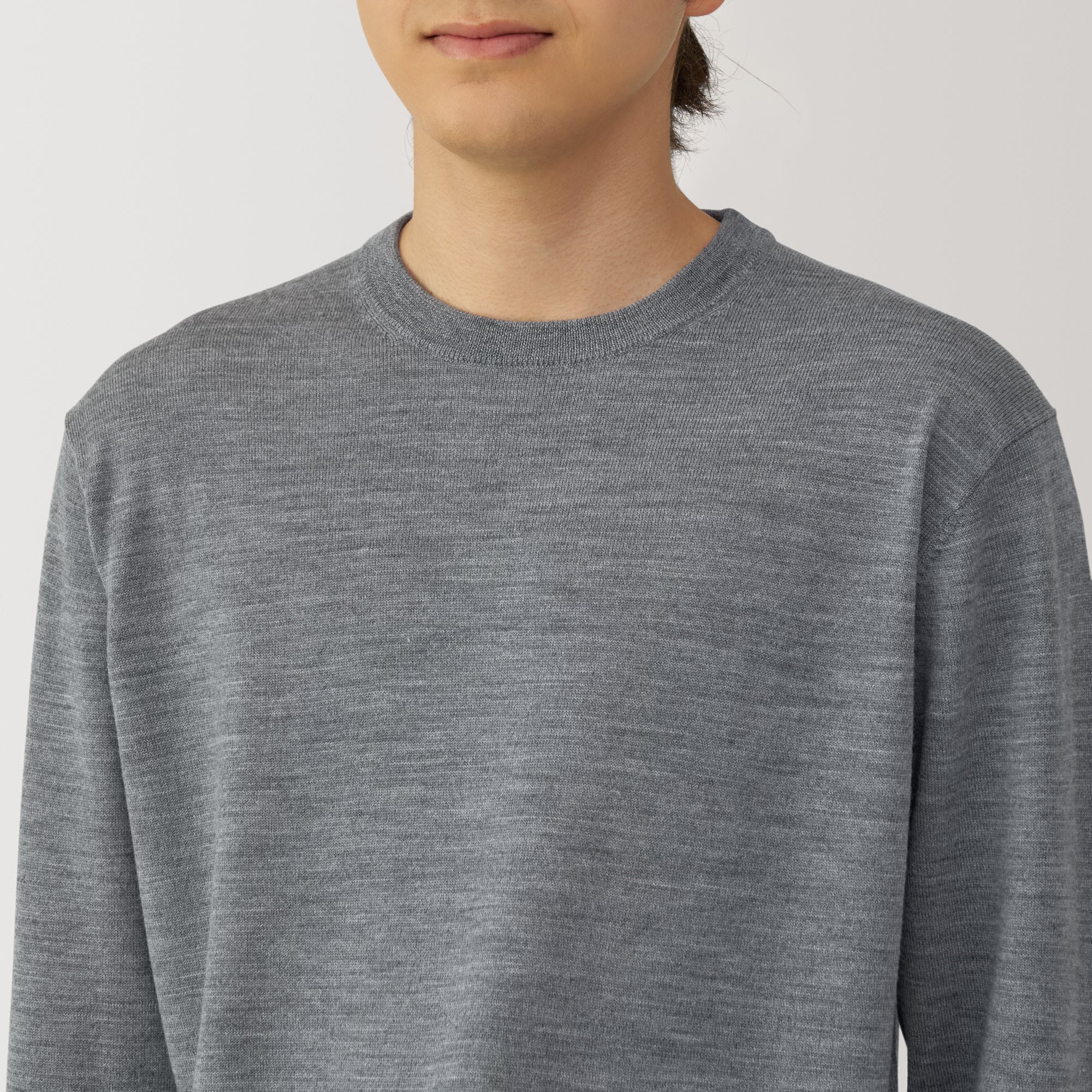 Men's Washable High-Gauge Crewneck Sweater