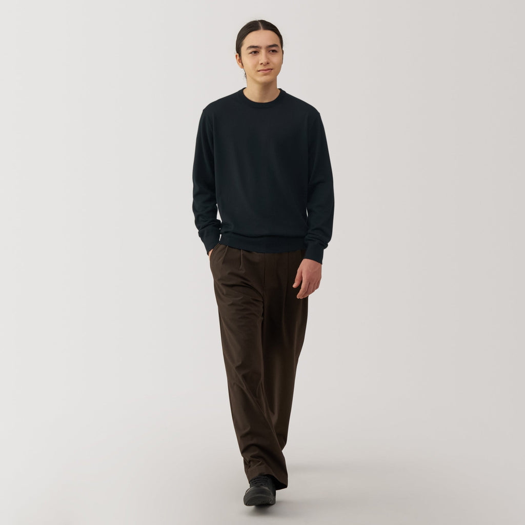 Men's Washable High-Gauge Crewneck Sweater