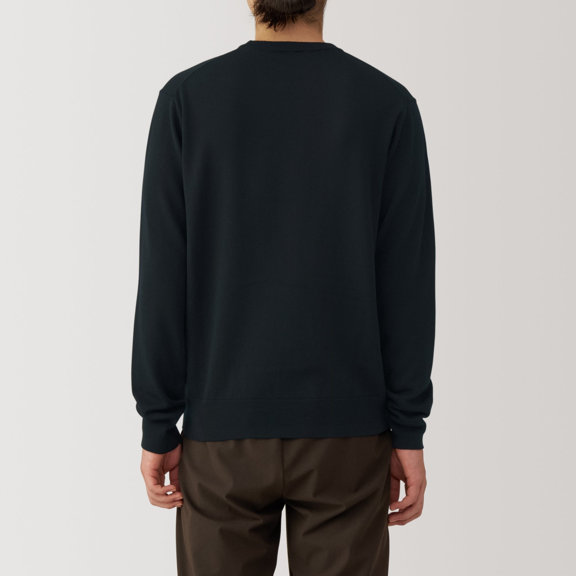 Men's Washable High-Gauge Crewneck Sweater