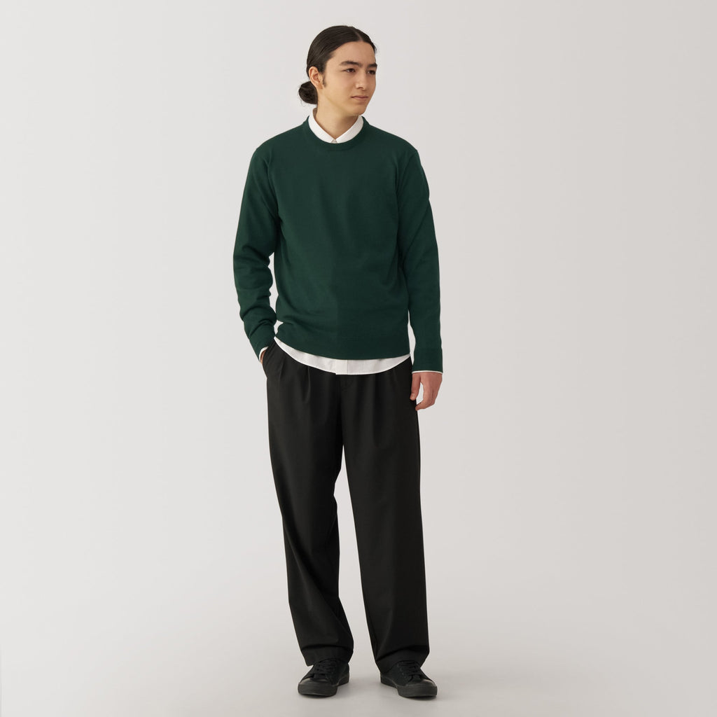 Men's Washable High-Gauge Crewneck Sweater