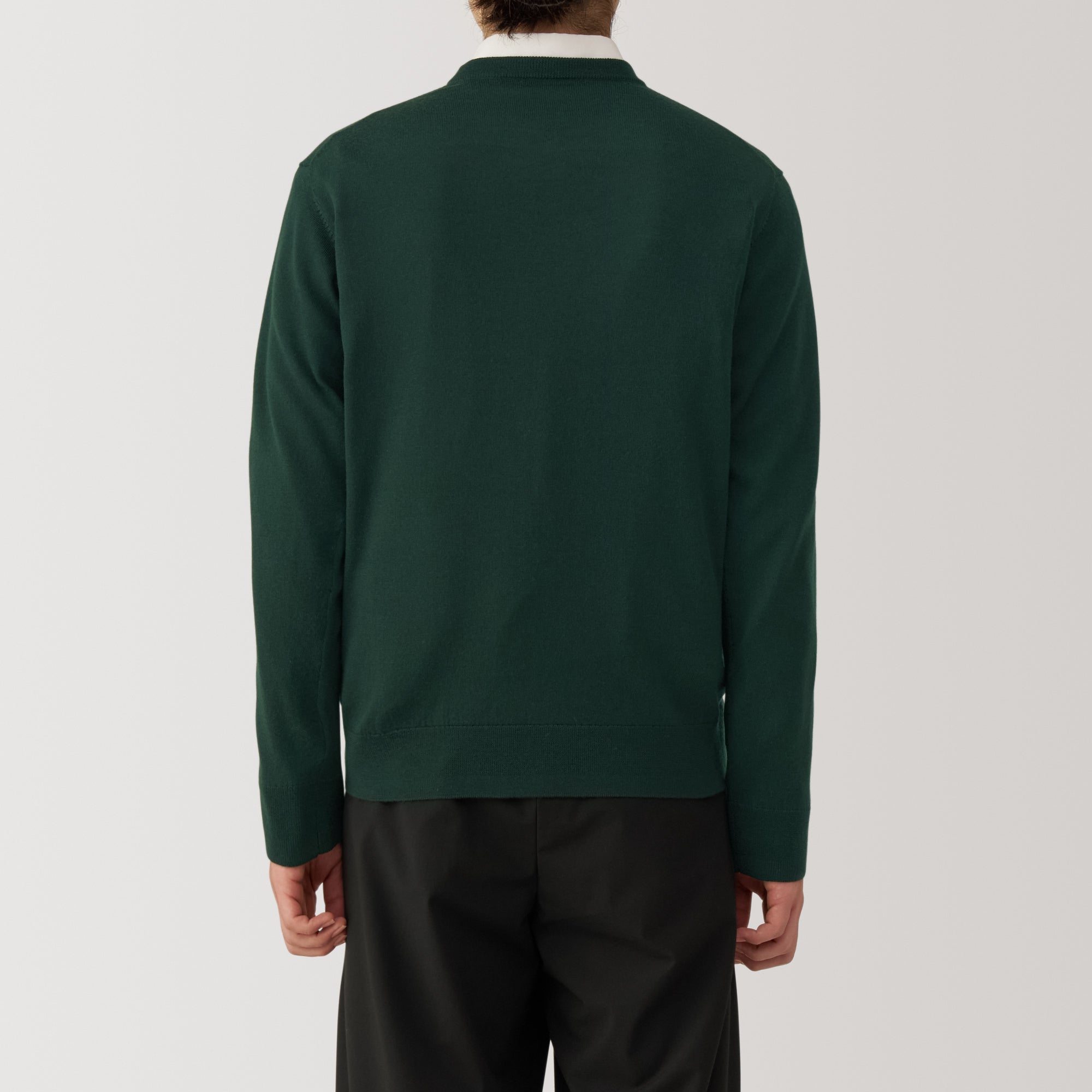 Men's Washable High-Gauge Crewneck Sweater