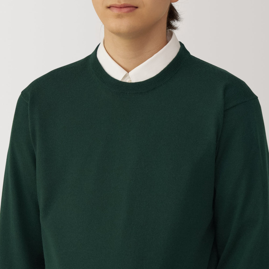 Men's Washable High-Gauge Crewneck Sweater