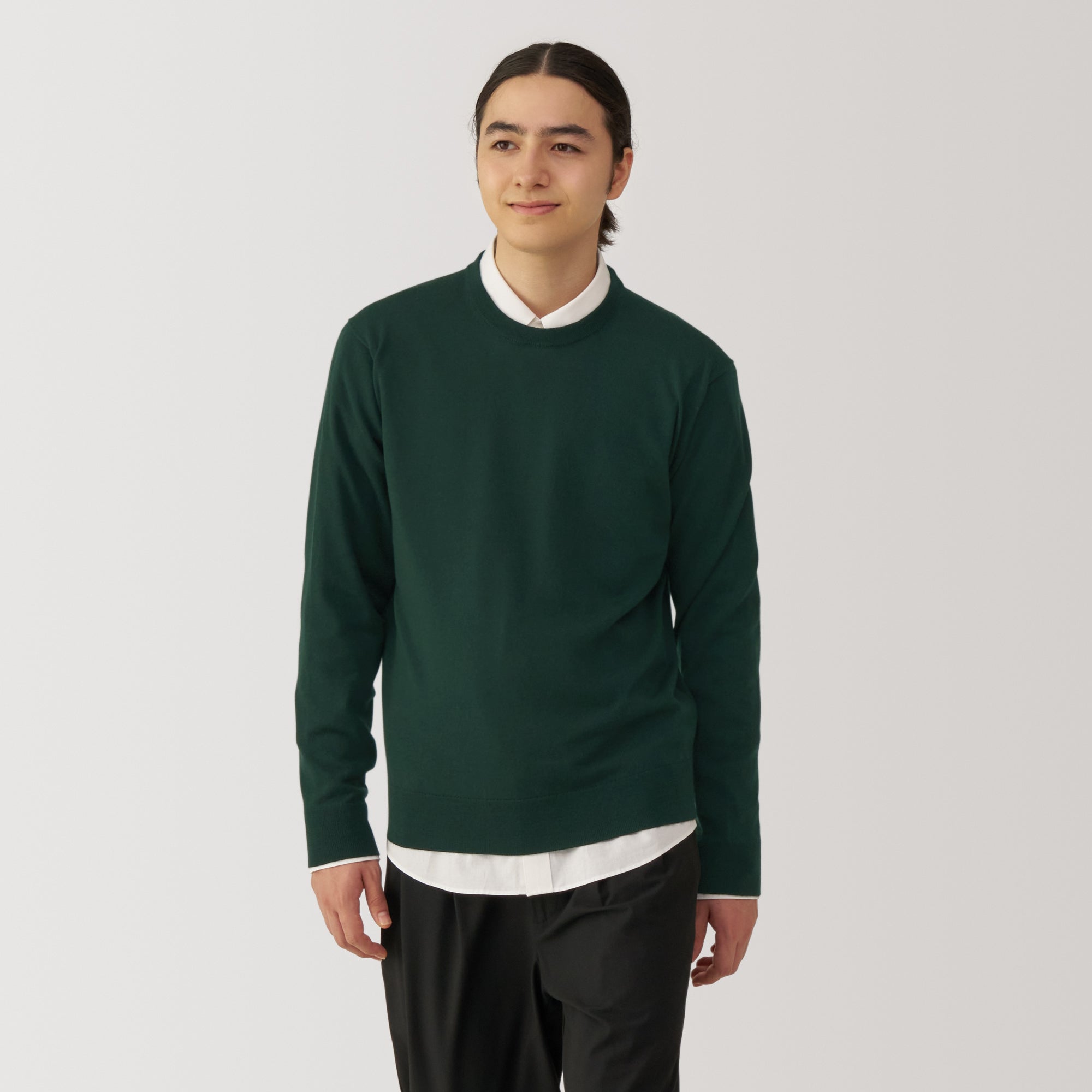 Men's Washable High-Gauge Crewneck Sweater