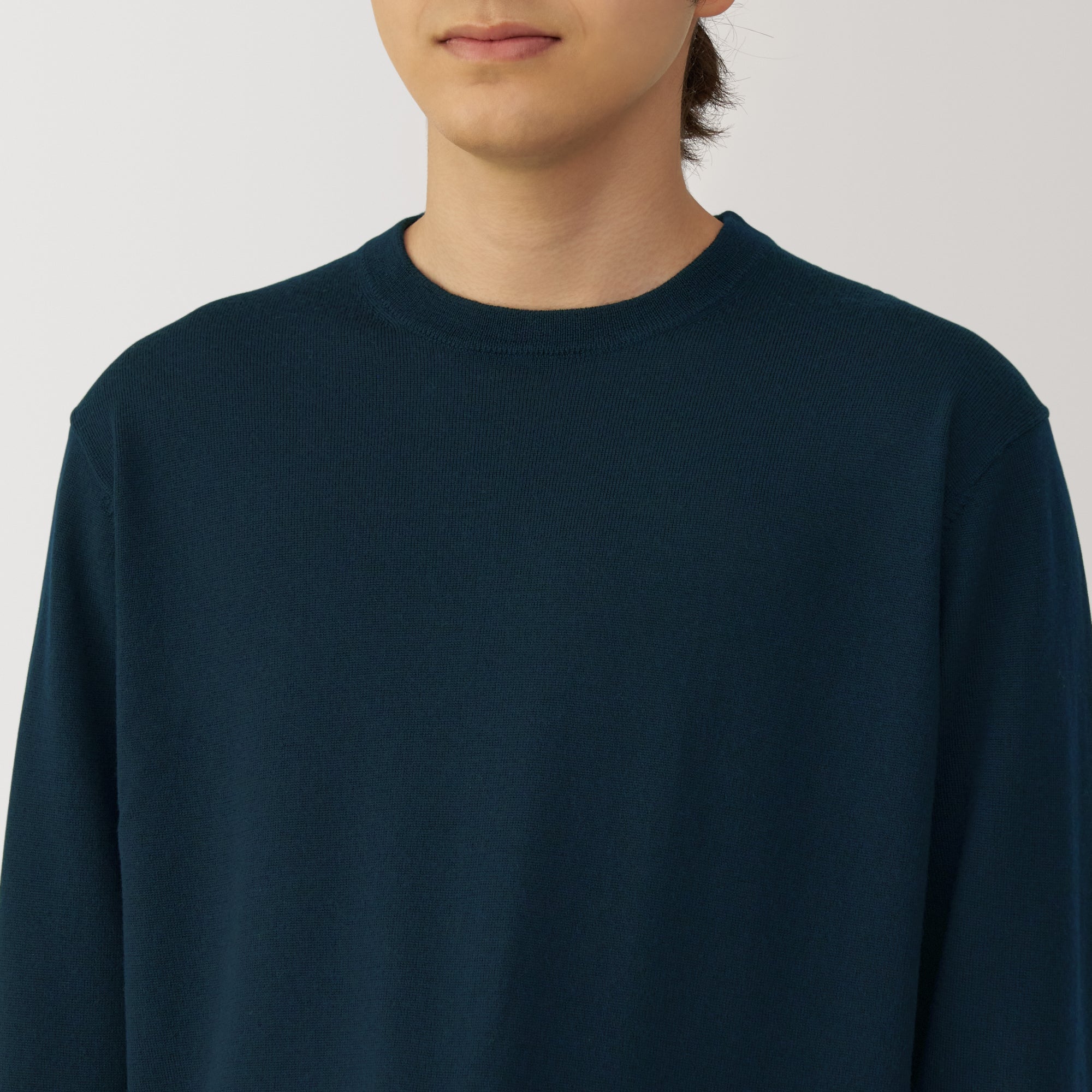 Men's Washable High-Gauge Crewneck Sweater