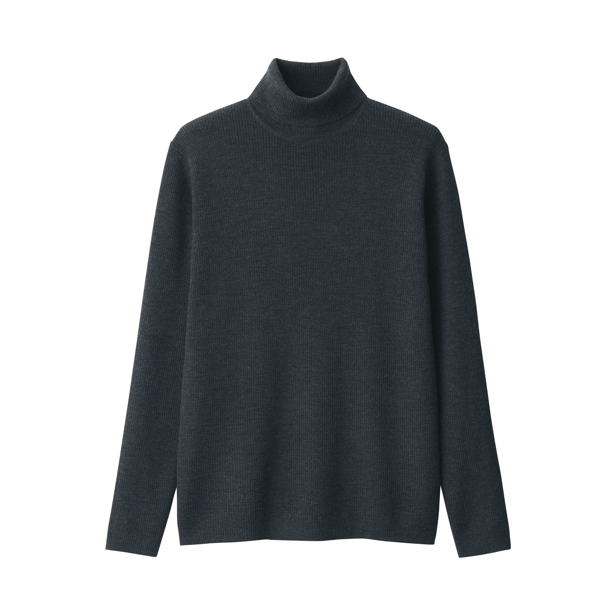 Men's Washable High-Gauge Turtleneck Ribbed Sweater