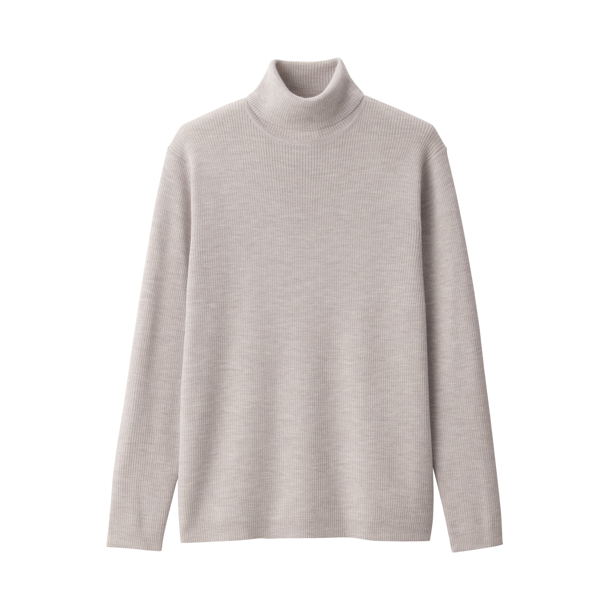 Men's Washable High-Gauge Turtleneck Ribbed Sweater