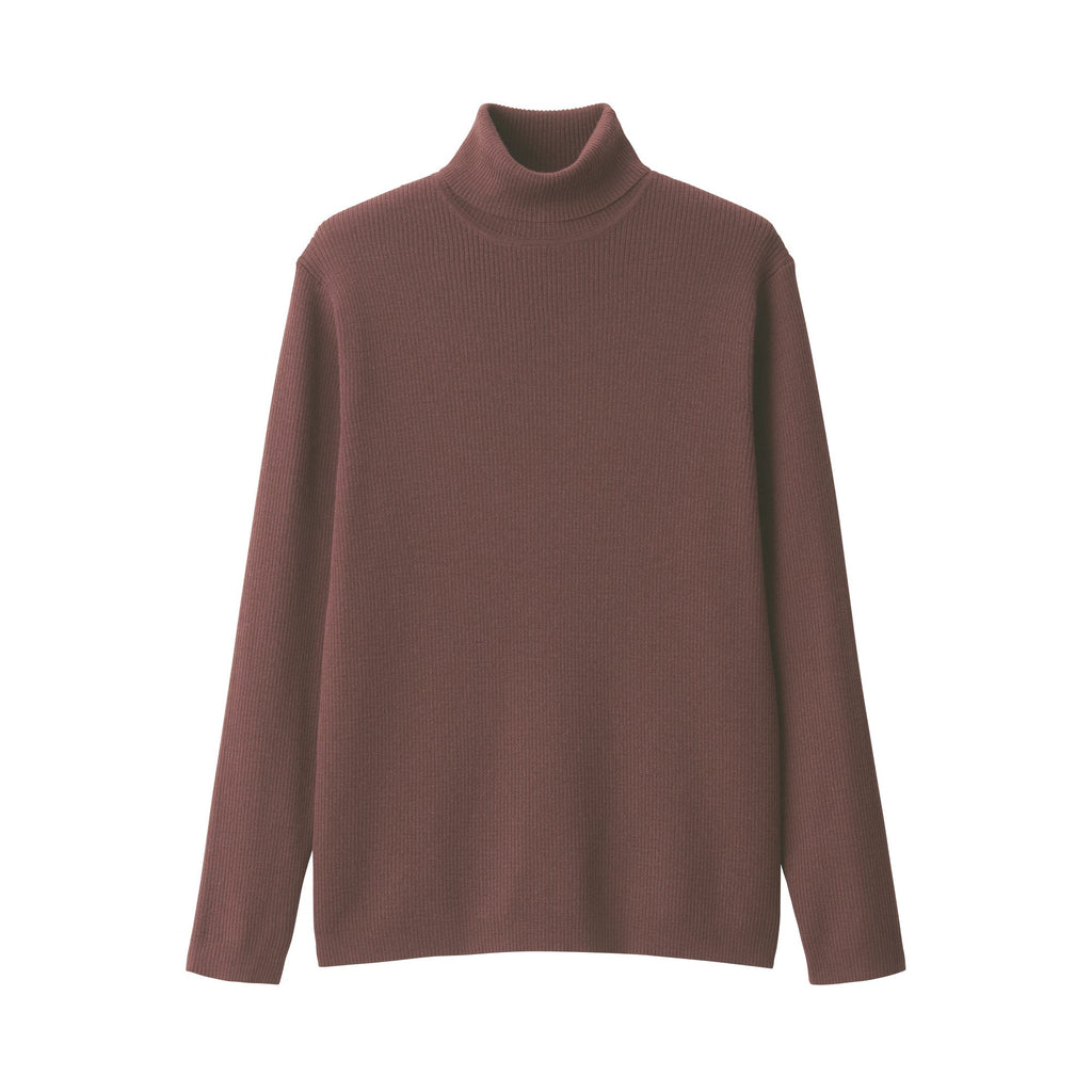 Men's Washable High-Gauge Turtleneck Ribbed Sweater