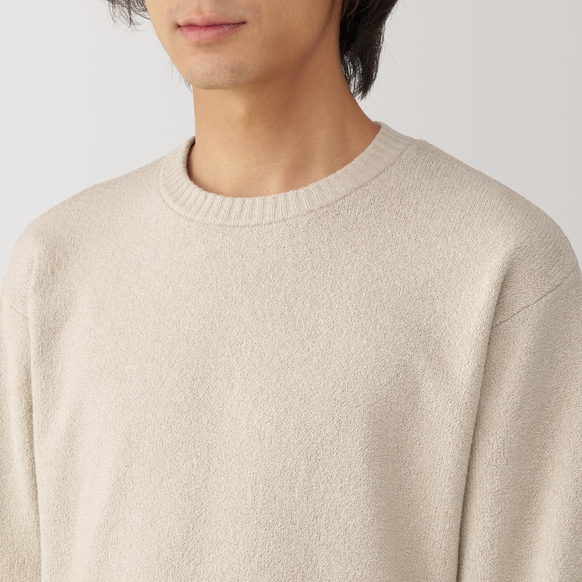 Men's Soy Fiber Mid-Gauge Crewneck Sweater