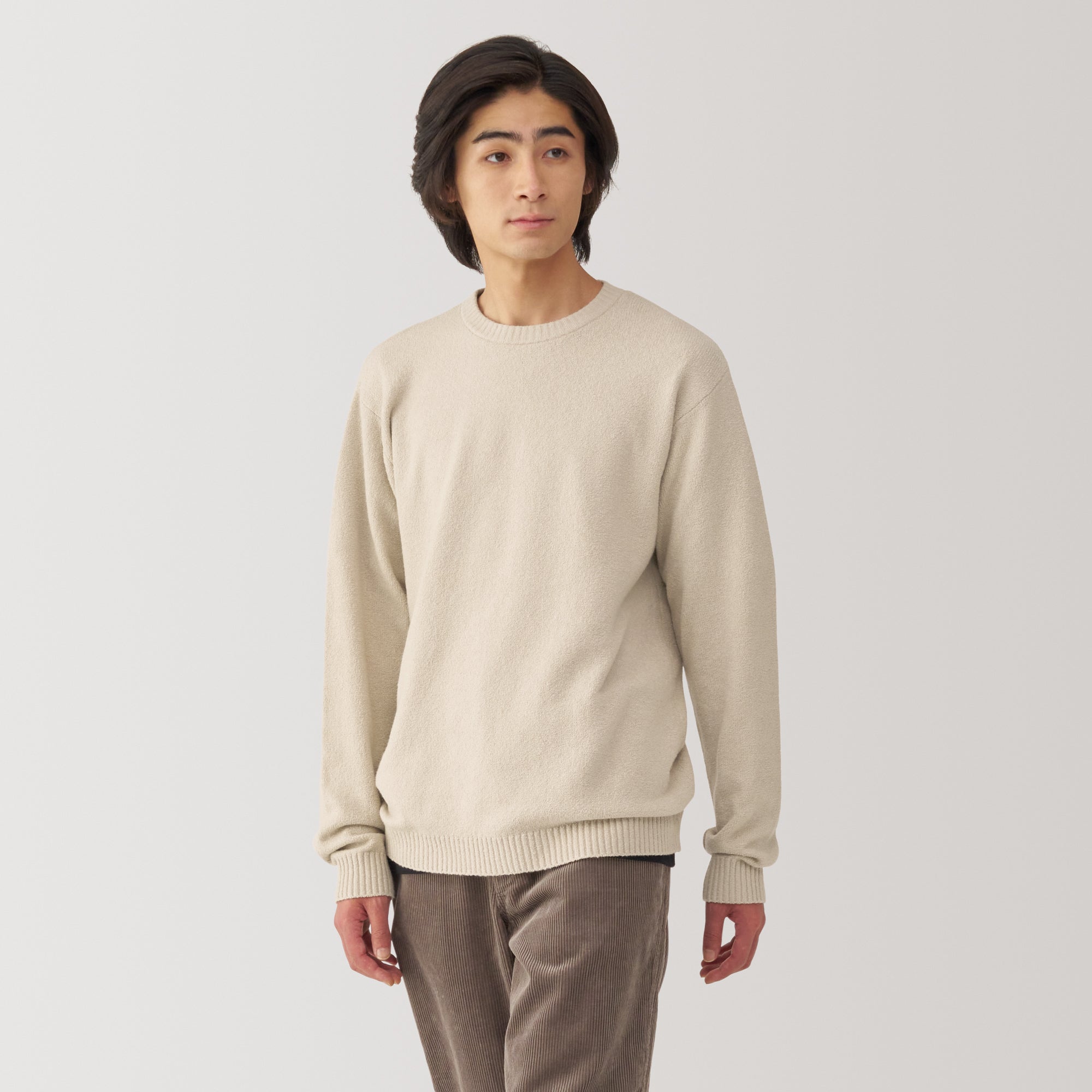 Men's Soy Fiber Mid-Gauge Crewneck Sweater