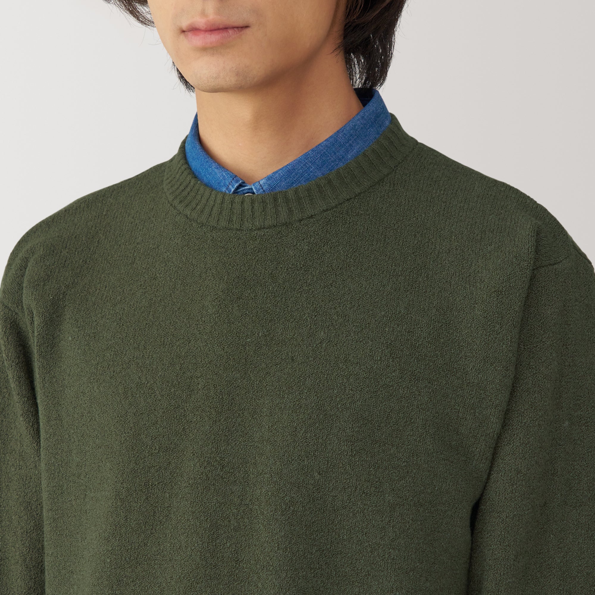 Men's Soy Fiber Mid-Gauge Crewneck Sweater