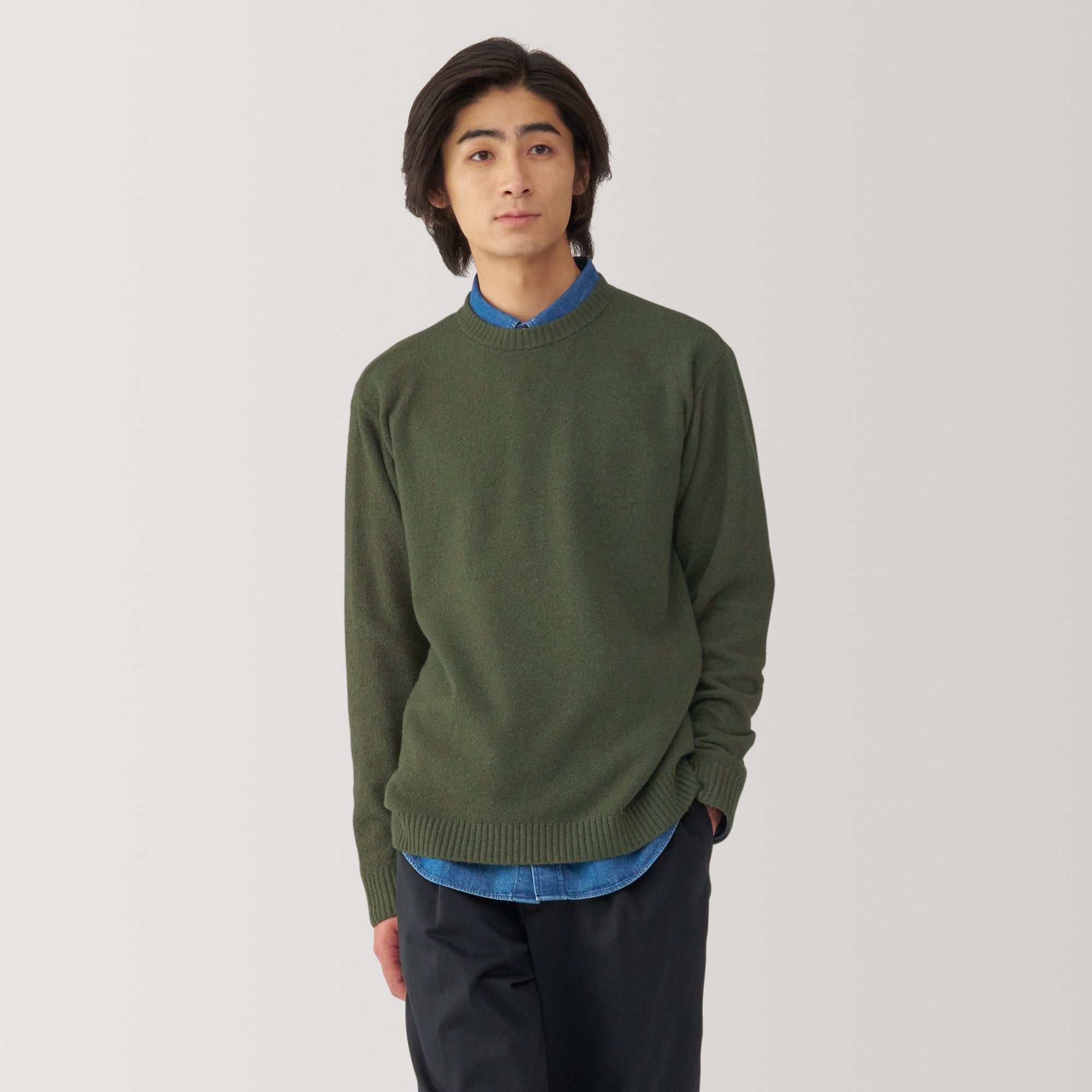 Men's Soy Fiber Mid-Gauge Crewneck Sweater