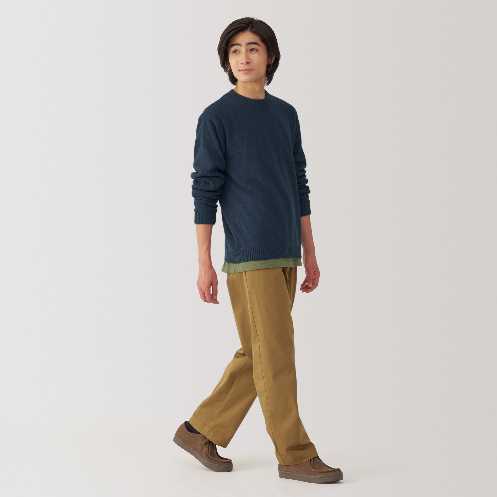 Men's Soy Fiber Mid-Gauge Crewneck Sweater