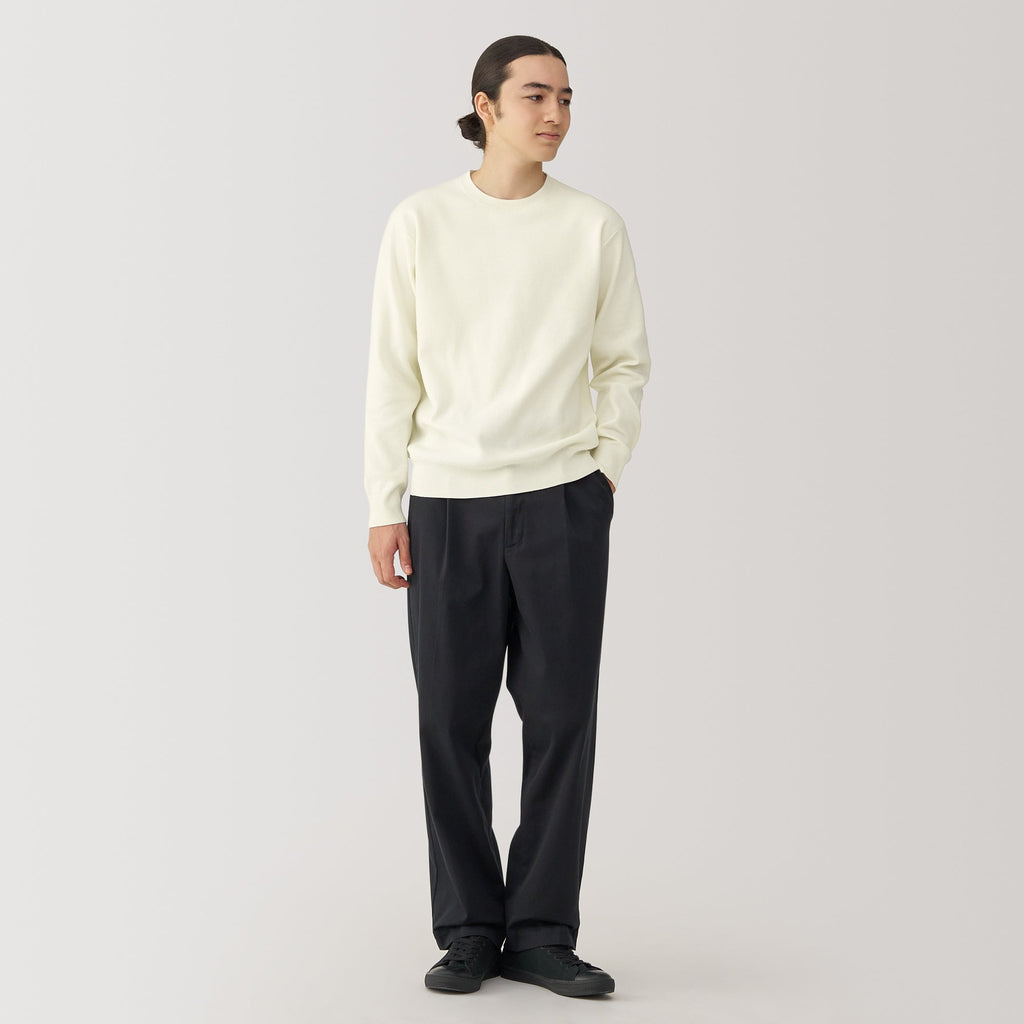 Men's Washed Milano Ribbed Crewneck Sweater
