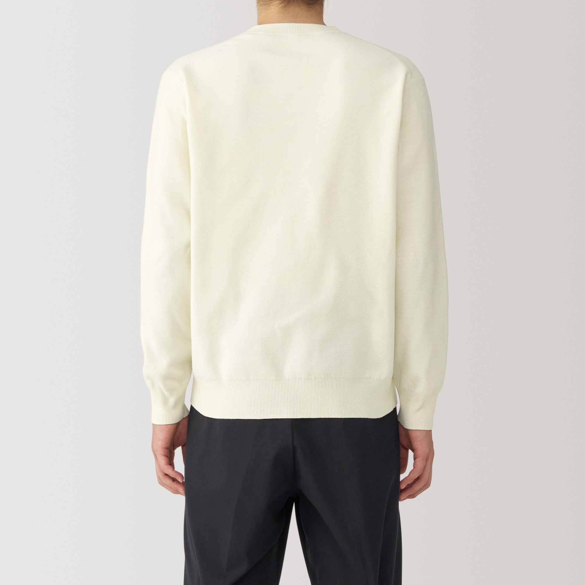 Men's Washed Milano Ribbed Crewneck Sweater