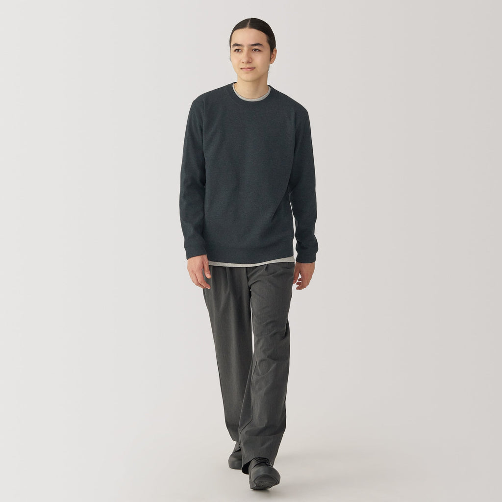 Men's Washed Milano Ribbed Crewneck Sweater