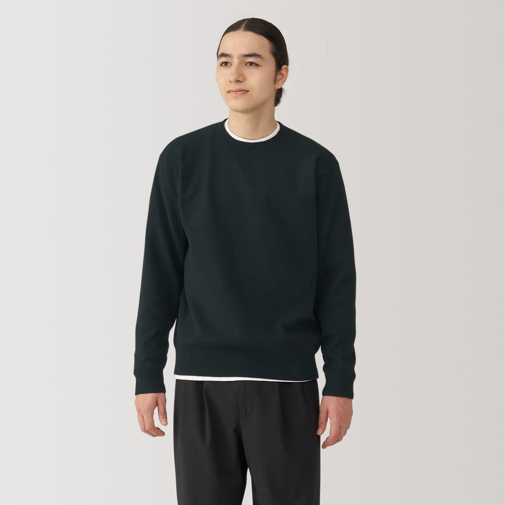 Men's Washed Milano Ribbed Crewneck Sweater