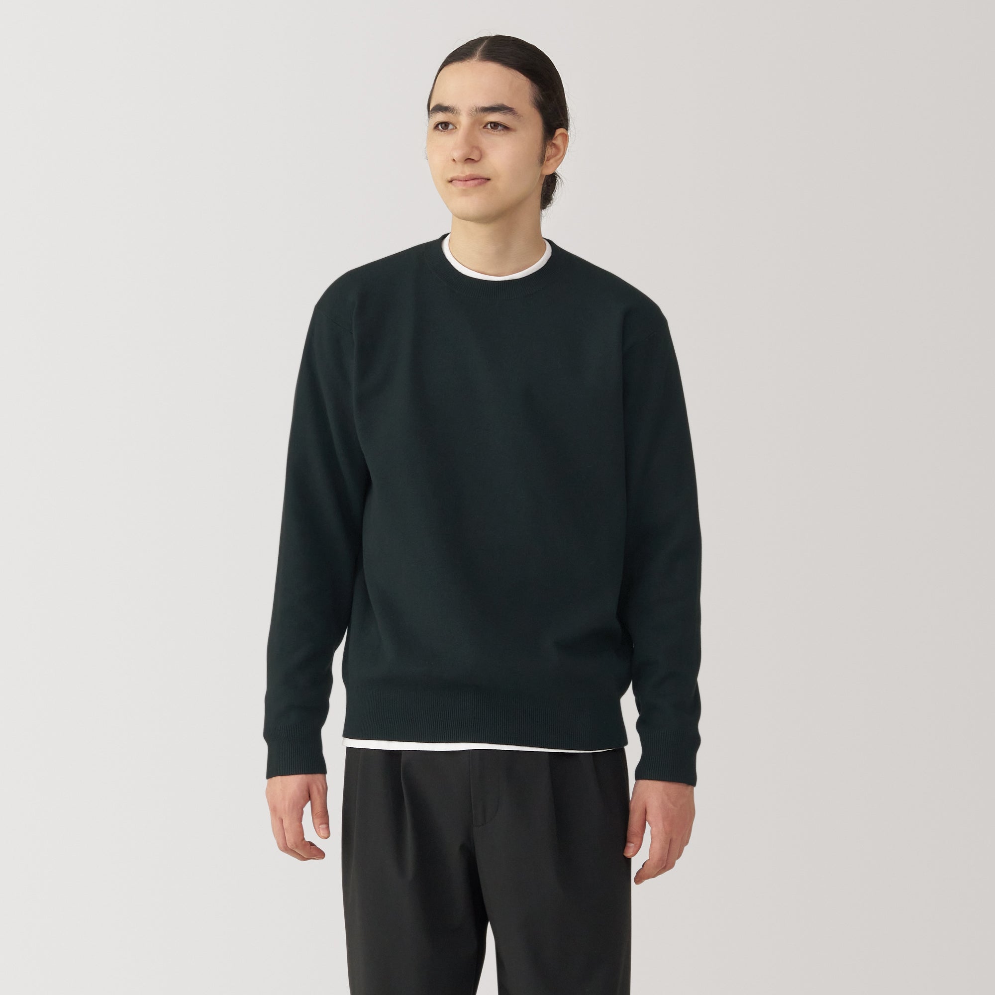Men's Washed Milano Ribbed Crewneck Sweater
