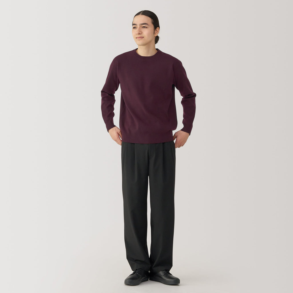 Men's Washed Milano Ribbed Crewneck Sweater