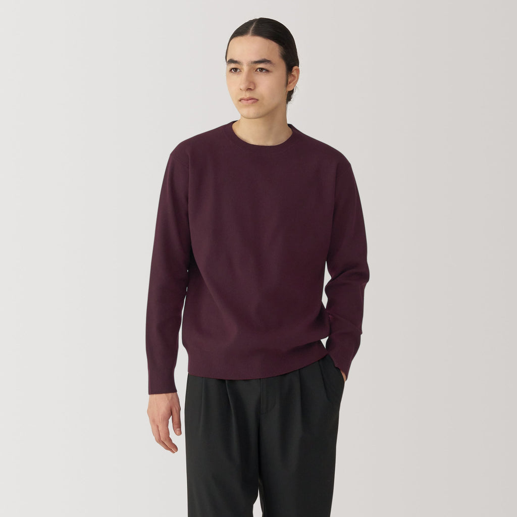 Men's Washed Milano Ribbed Crewneck Sweater