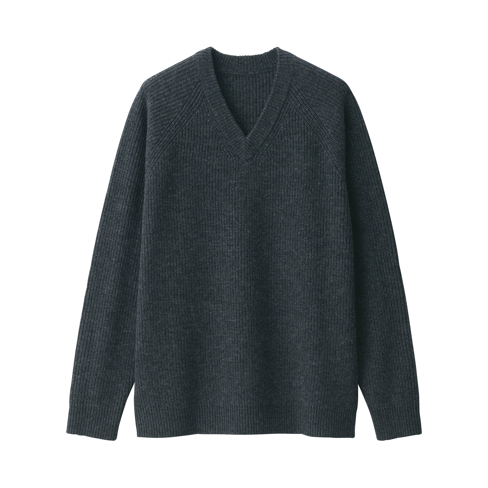 Men's Mid-Gauge V Neck Sweater