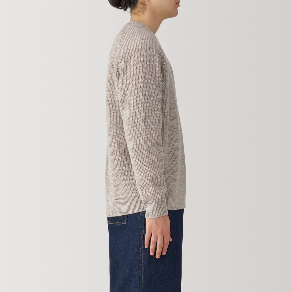 Men's Mid-Gauge V Neck Sweater