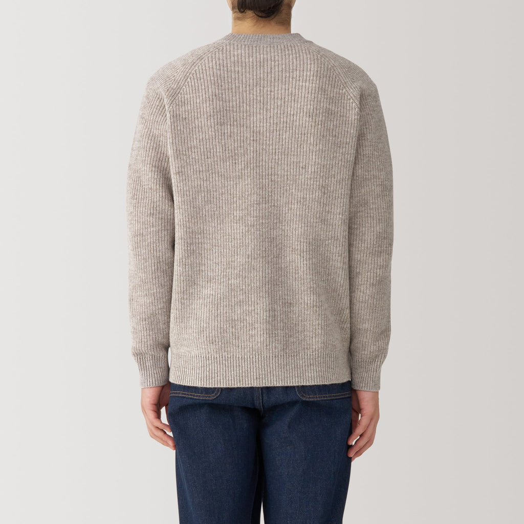 Men's Mid-Gauge V Neck Sweater