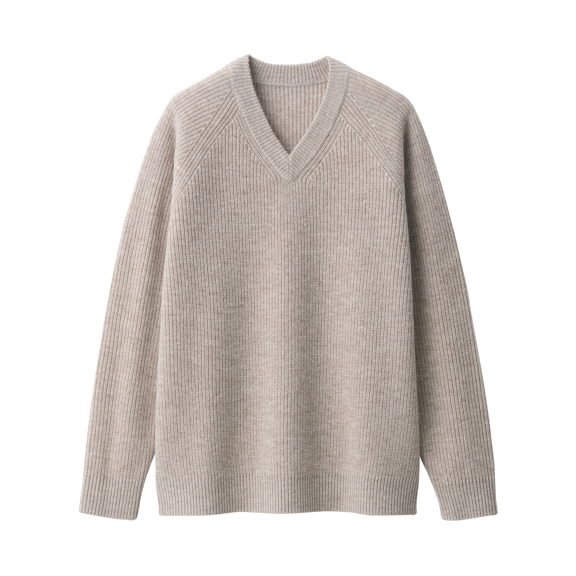 Men's Mid-Gauge V Neck Sweater