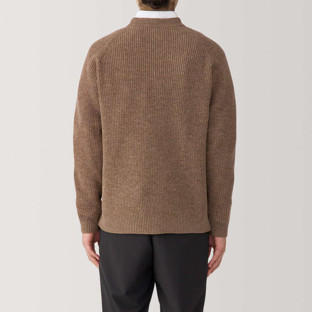 Men's Mid-Gauge V Neck Sweater