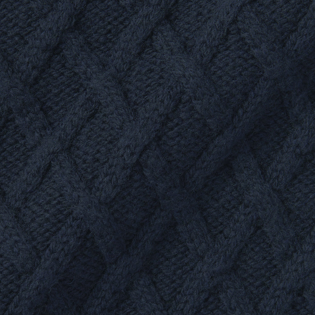 Men's Andes Wool Cable Knit Crew Neck Sweater