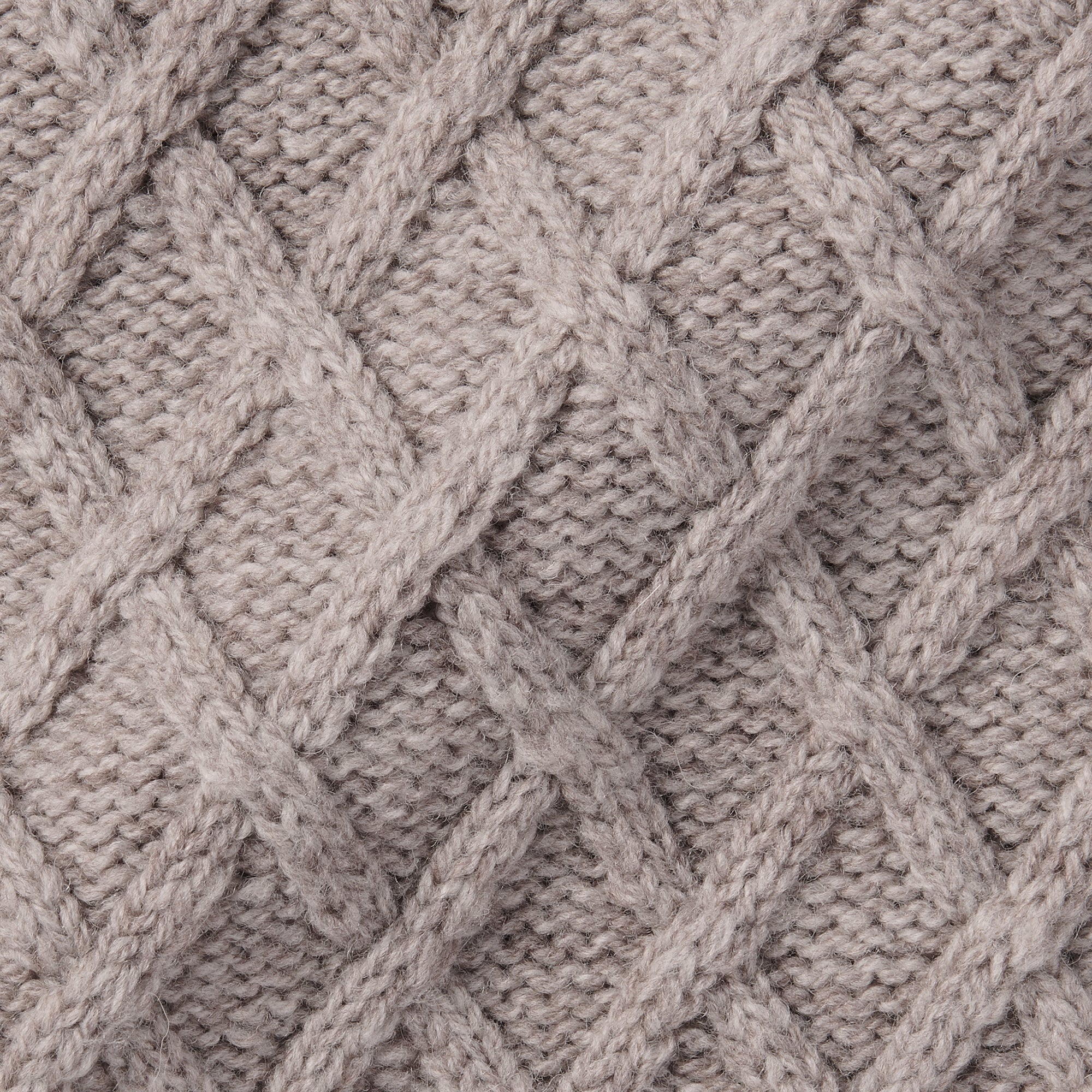 Men's Andes Wool Cable Knit Crew Neck Sweater
