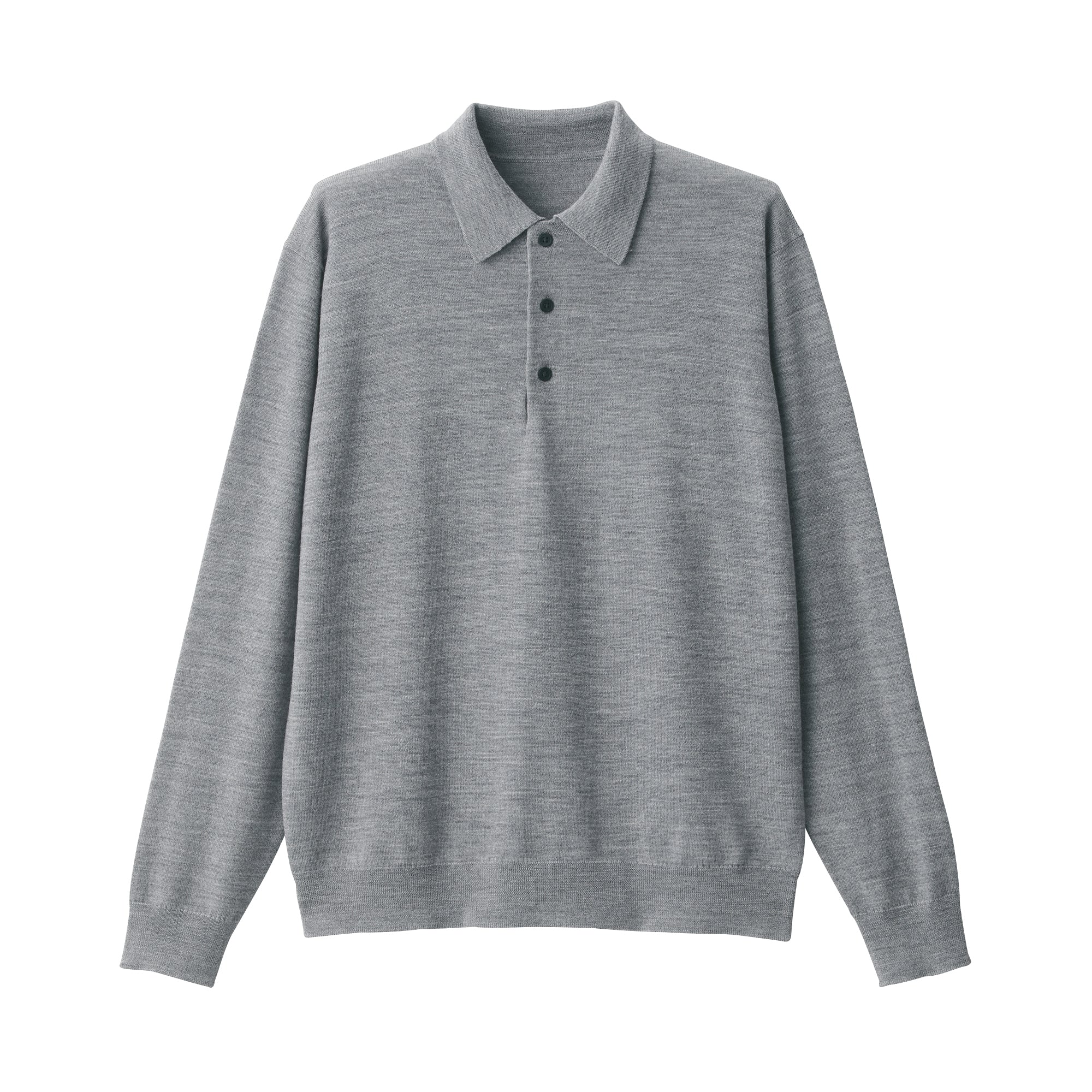 Men's Washable High-Gauge Polo Sweater