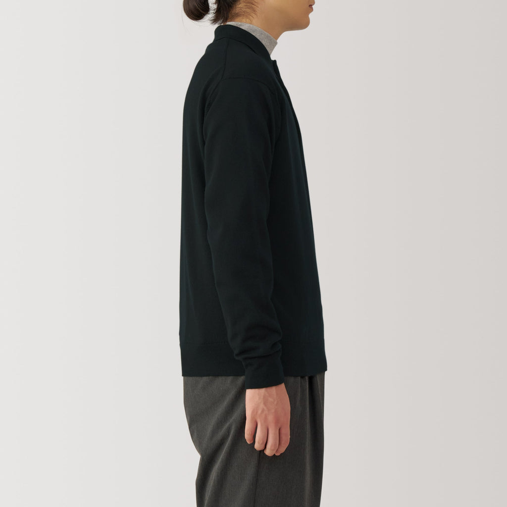 Men's Washable High-Gauge Polo Sweater
