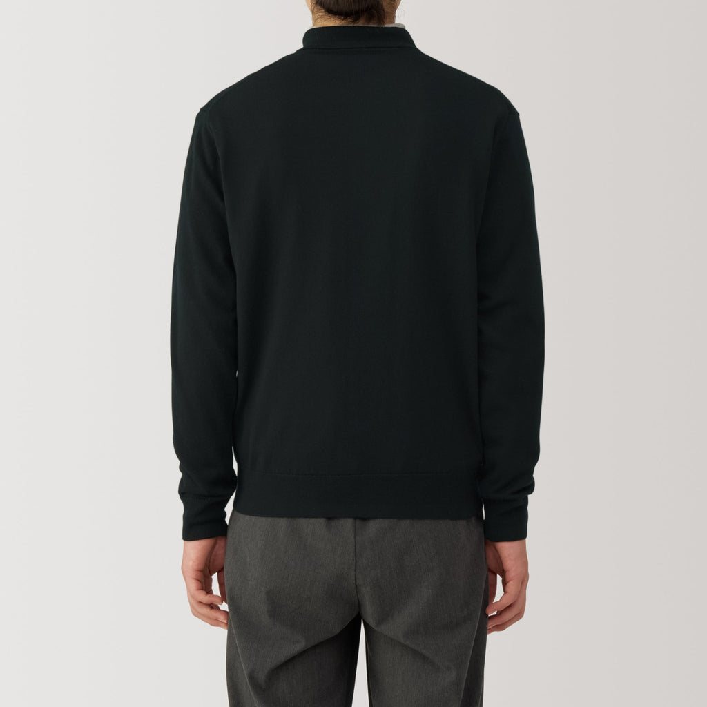 Men's Washable High-Gauge Polo Sweater