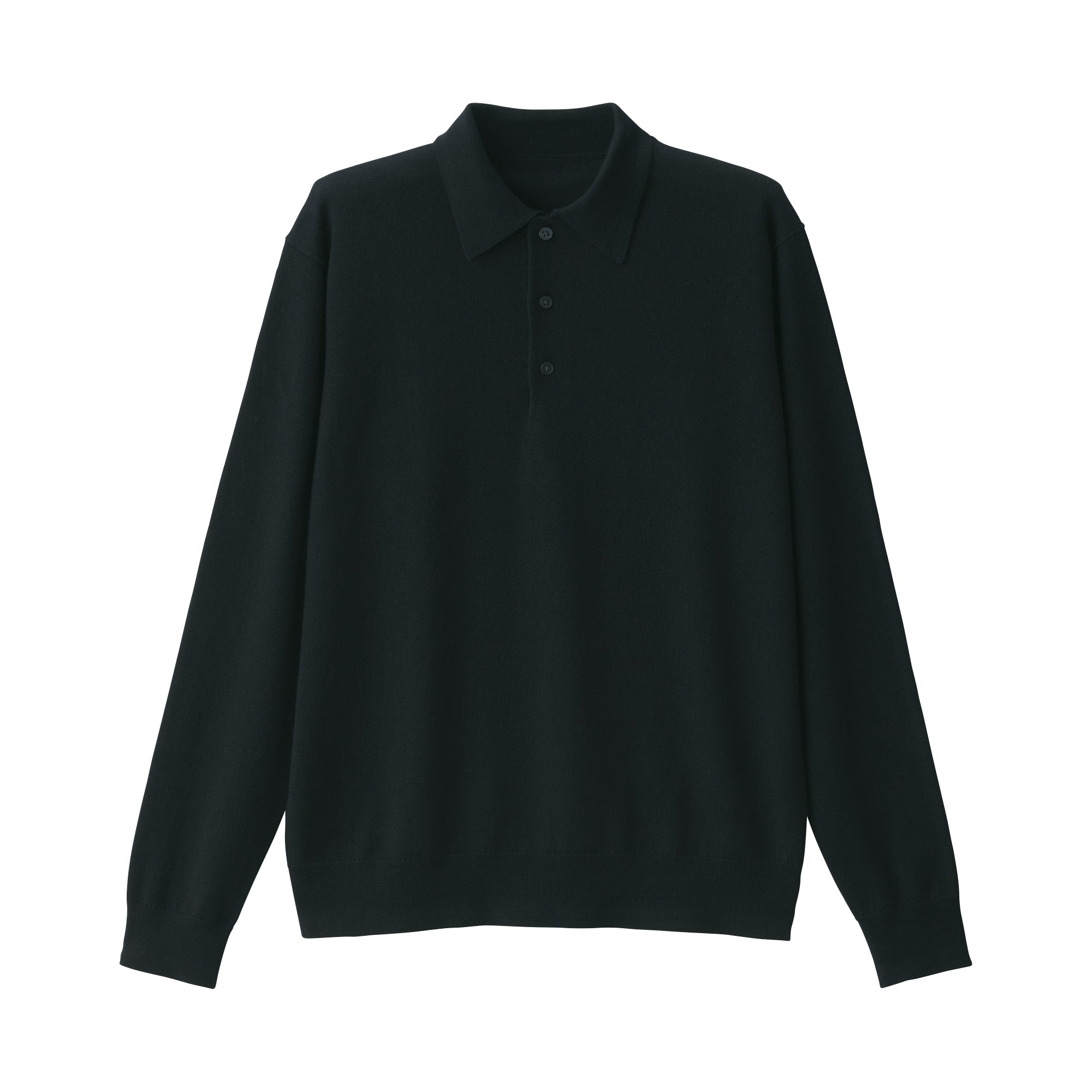 Men's Washable High-Gauge Polo Sweater
