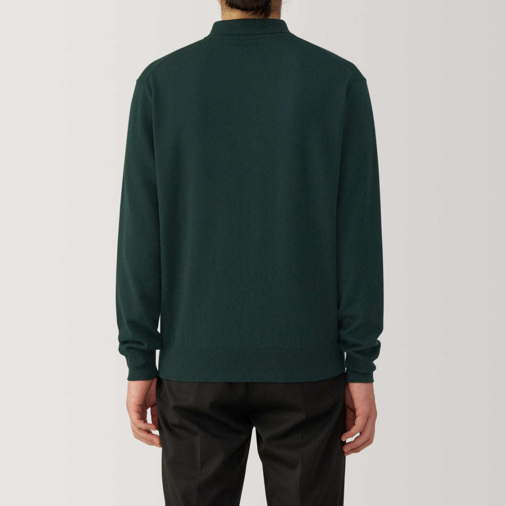 Men's Washable High-Gauge Polo Sweater