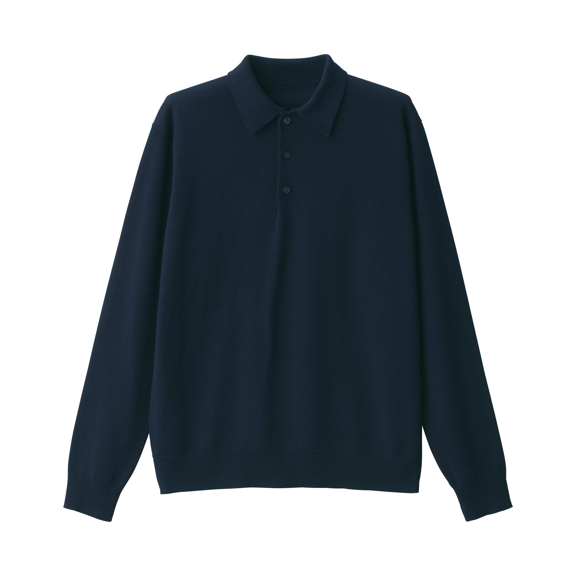 Men's Washable High-Gauge Polo Sweater