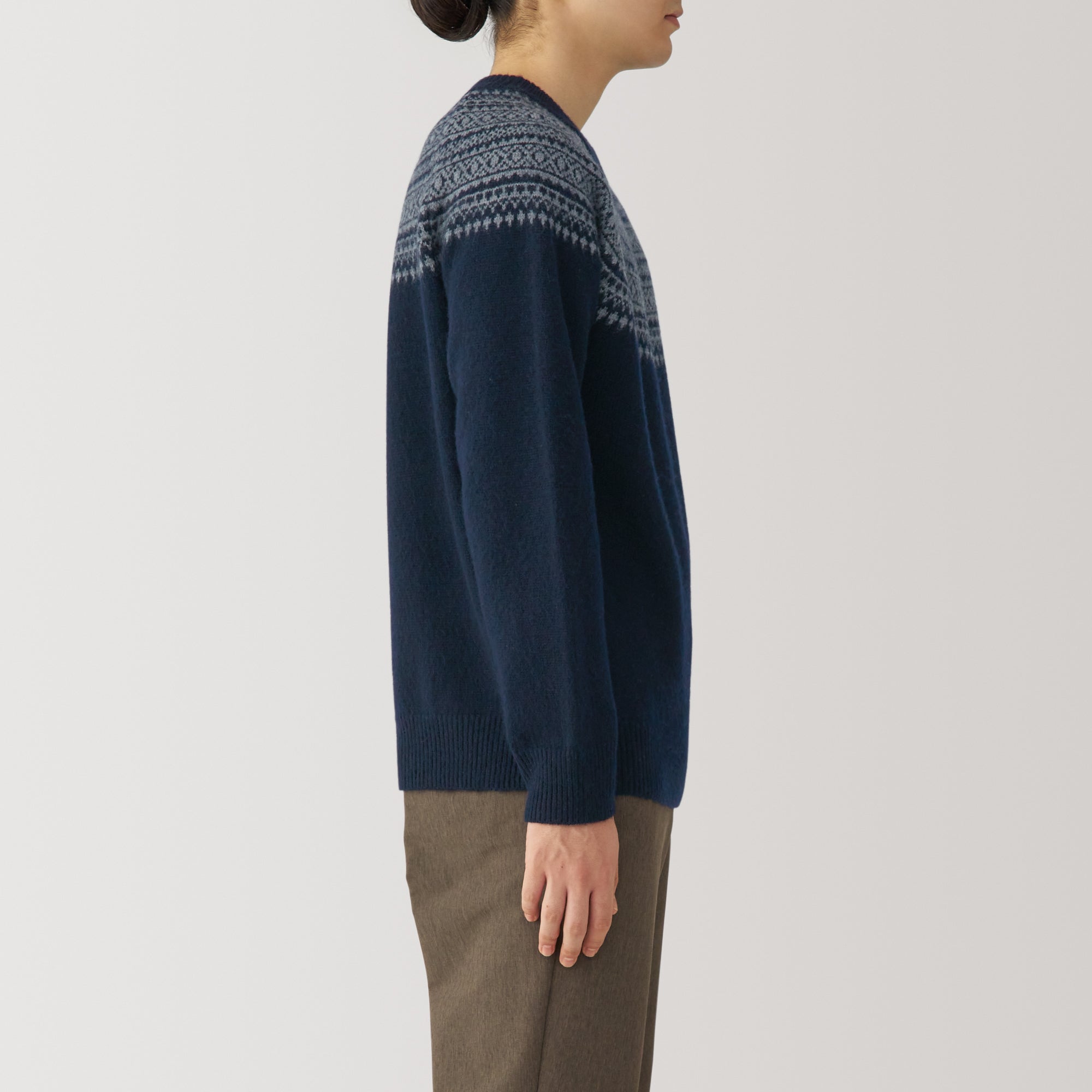 Men's Andes Wool Brushed Weave Crewneck Sweater