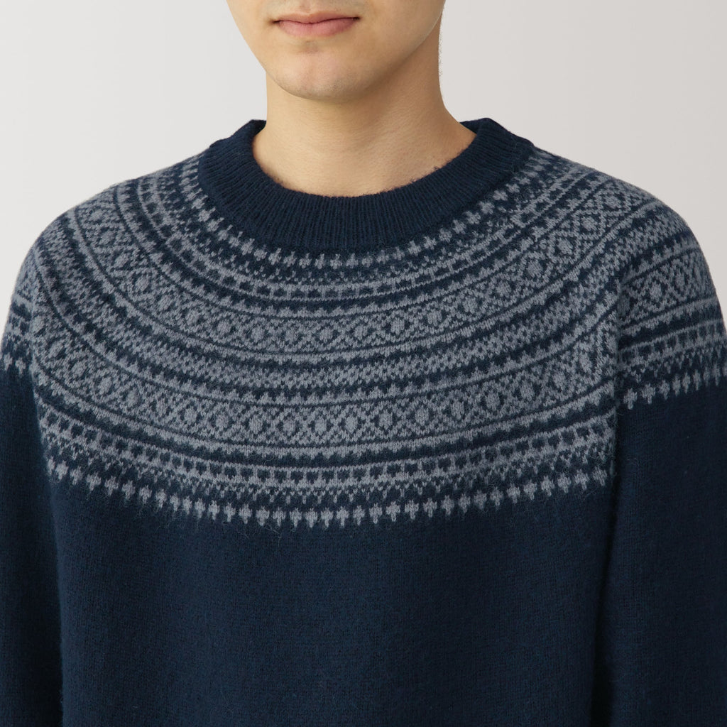 Men's Andes Wool Brushed Weave Crewneck Sweater