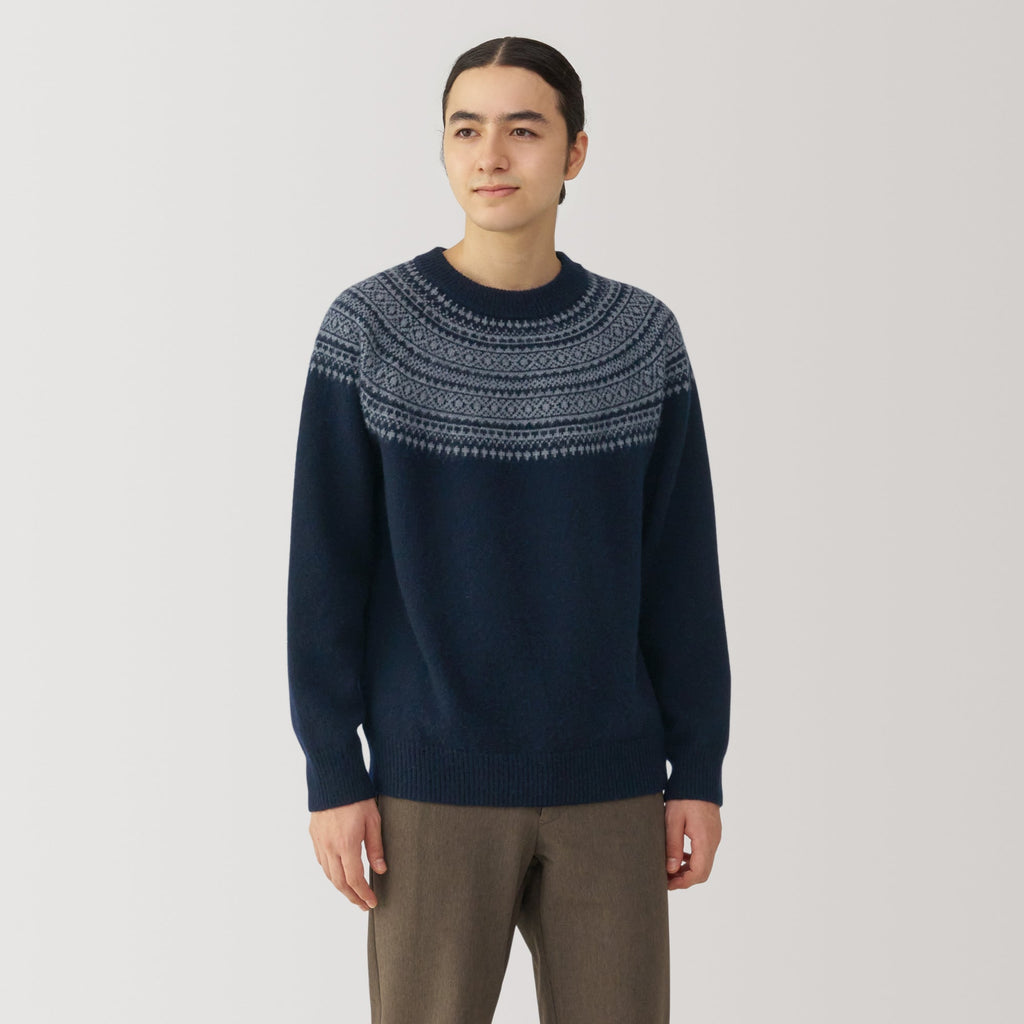 Men's Andes Wool Brushed Weave Crewneck Sweater