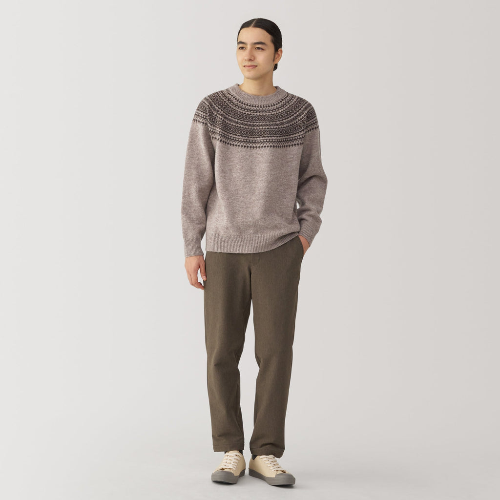 Men's Andes Wool Brushed Weave Crewneck Sweater