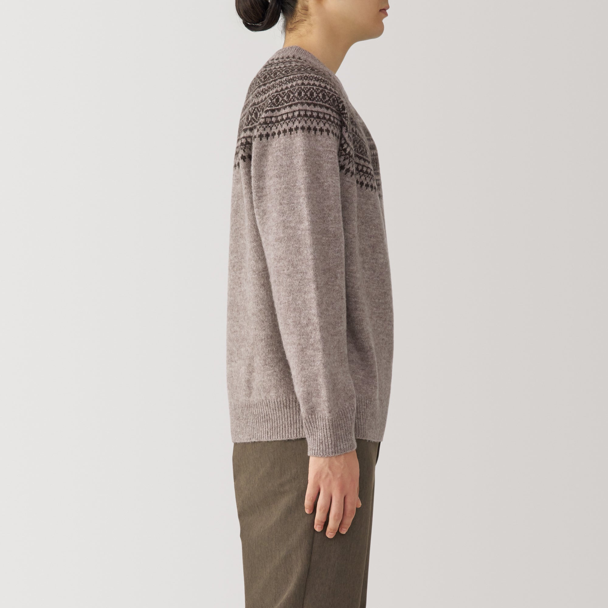 Men's Andes Wool Brushed Weave Crewneck Sweater