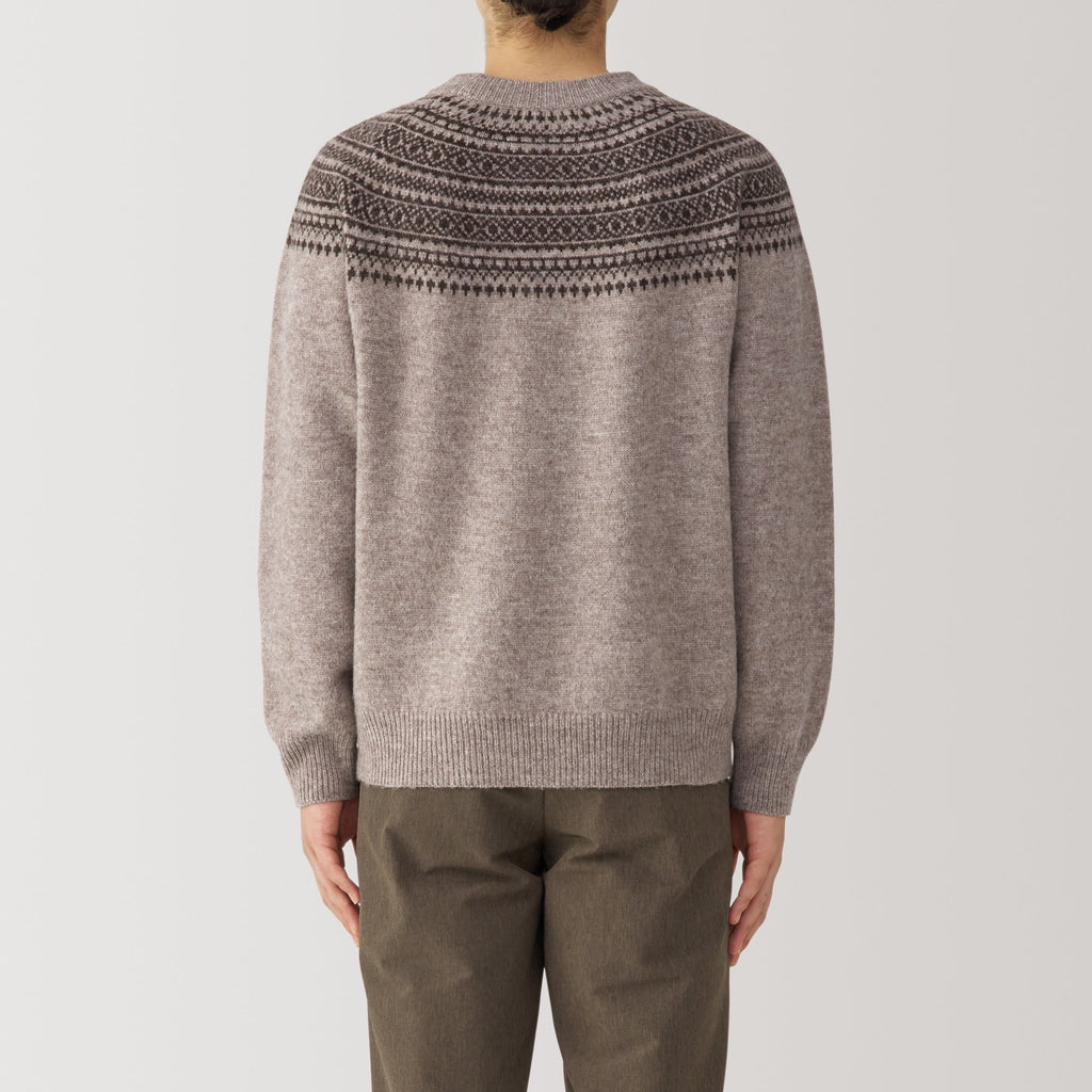 Men's Andes Wool Brushed Weave Crewneck Sweater