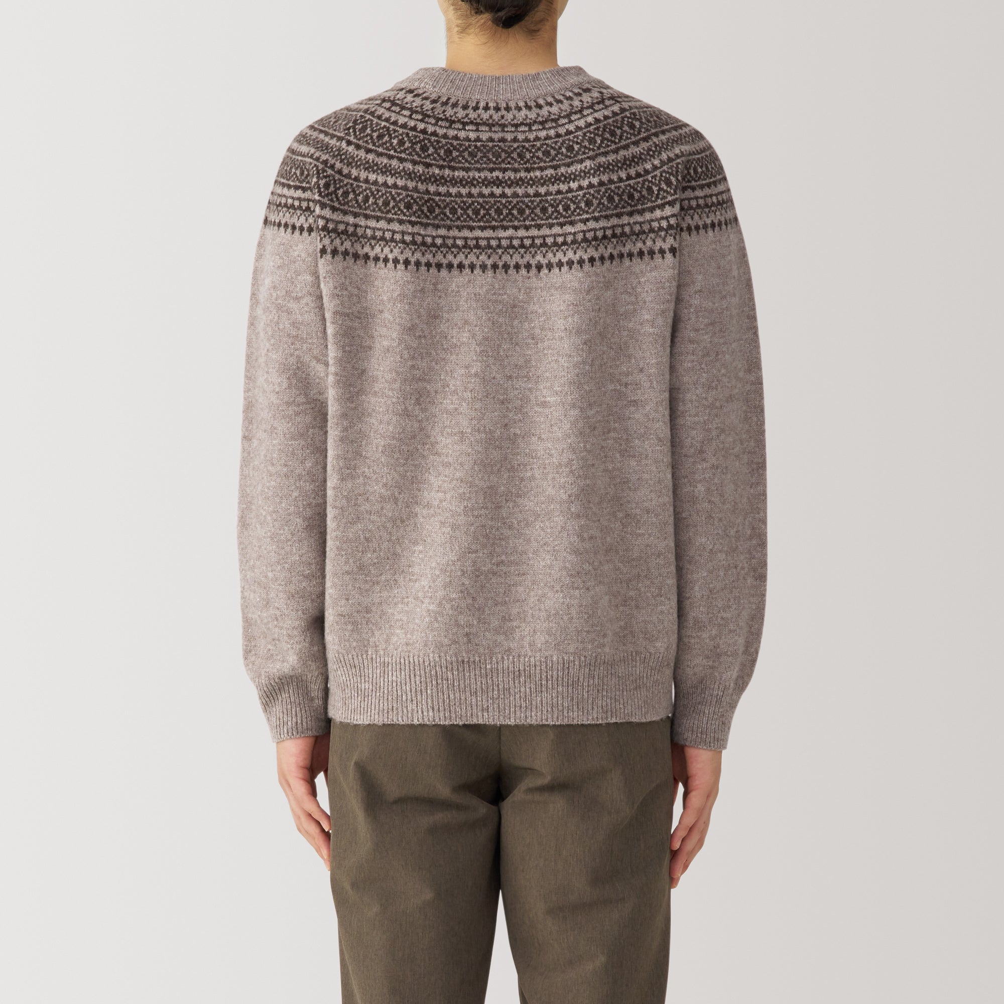 Men's Andes Wool Brushed Weave Crewneck Sweater