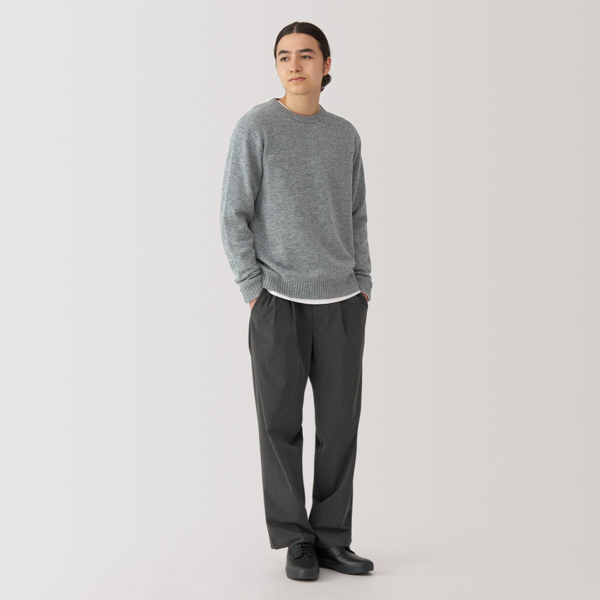 Men's Washable Mid-Gauge Crewneck Sweater