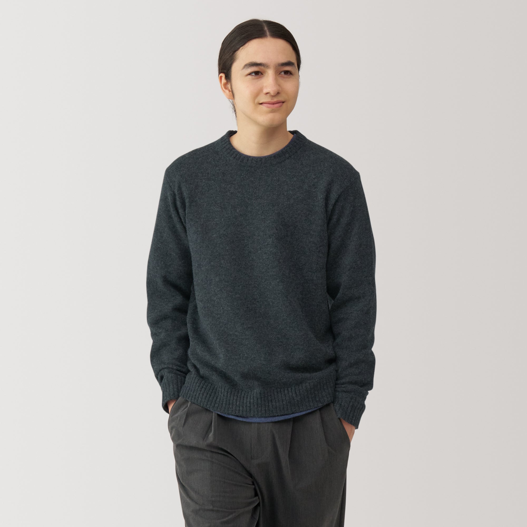 Men's Washable Mid-Gauge Crewneck Sweater