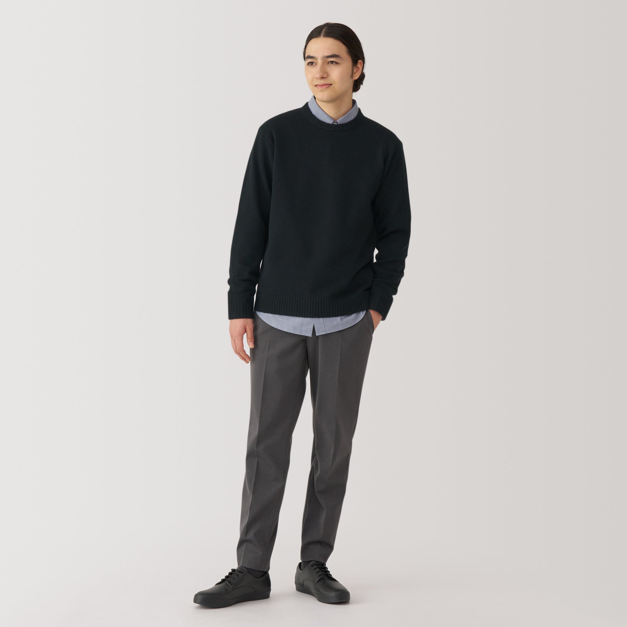 Men's Washable Mid-Gauge Crewneck Sweater