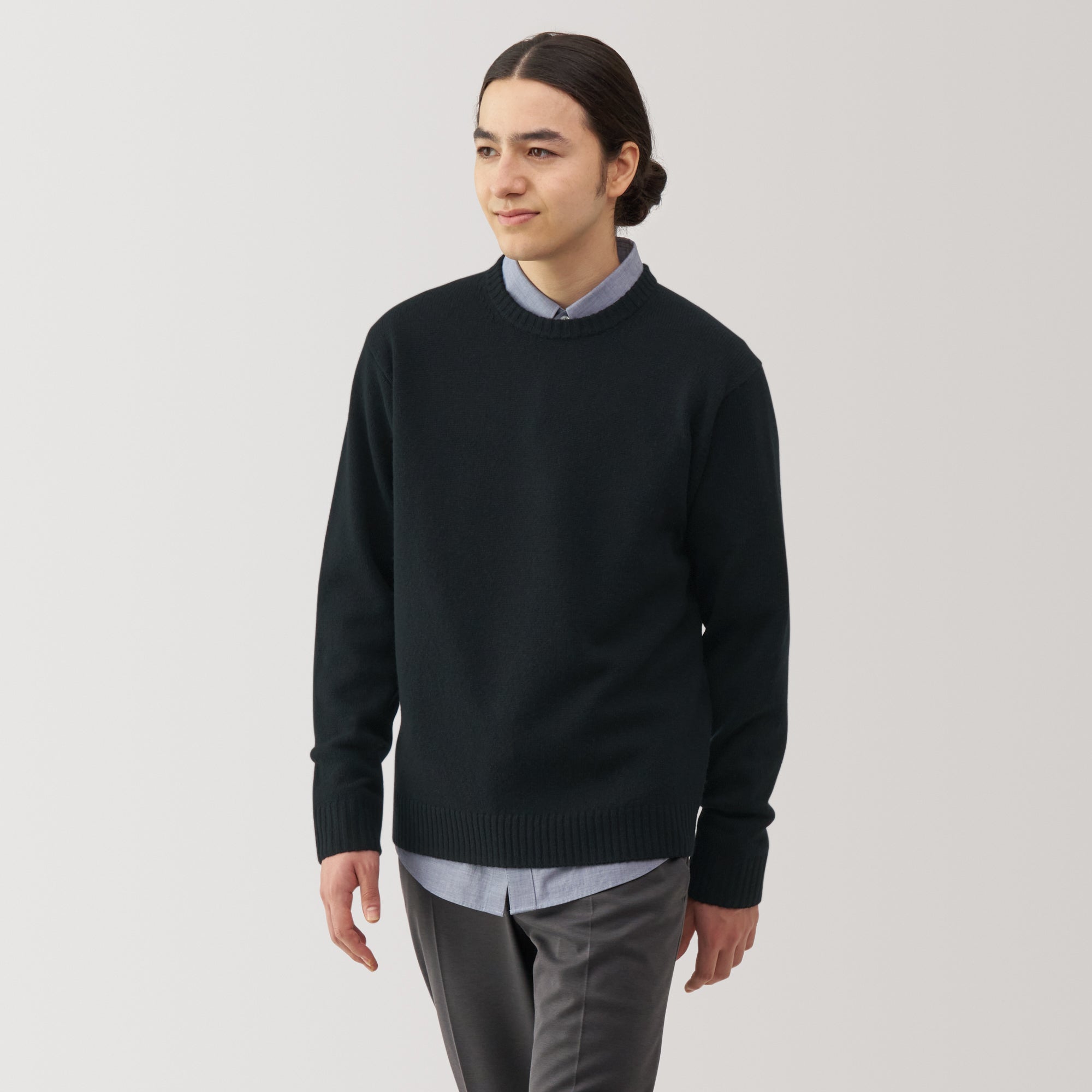 Men's Washable Mid-Gauge Crewneck Sweater