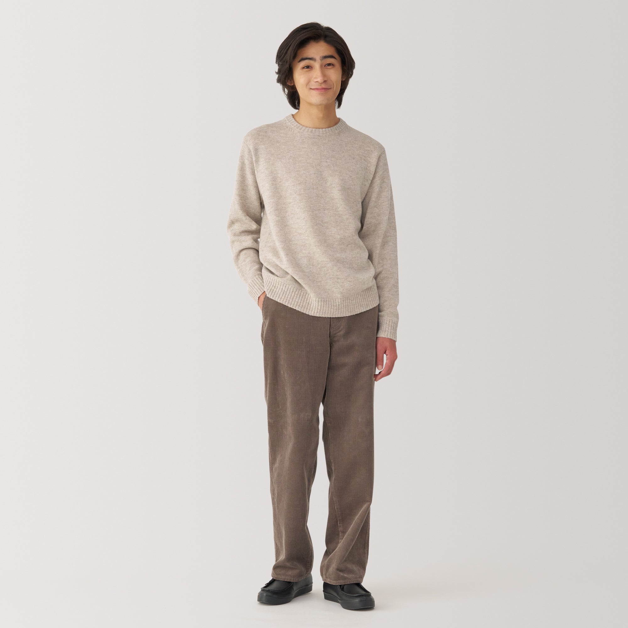 Men's Washable Mid-Gauge Crewneck Sweater